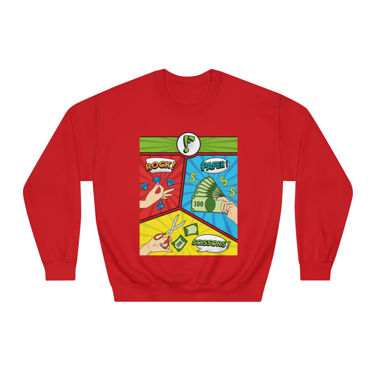 ROCK,PAPER, SCISSORS CREWNECK